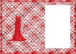 Red Dress Fashion Insert