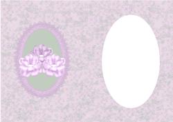 Lilac and Lace Floral Insert