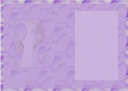 Bride Lilac Wedding Day Card Insert