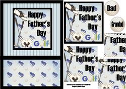 Father's Day Golf Pyramid Card
