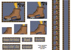 Work Boot and Tools Pyramid Design