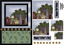 Male Gardener Pyramid Card Front