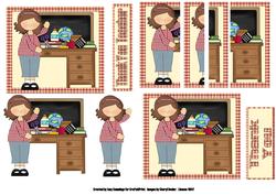 Thank You Teacher! Decoupage and Side Stacker Design