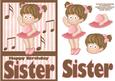 Happy Birthday Sister Ballerina Card