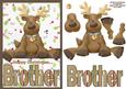 Happy Christmas Brother A5 Decoupage Card