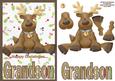 Happy Christmas Grandson A5 Decoupage Card