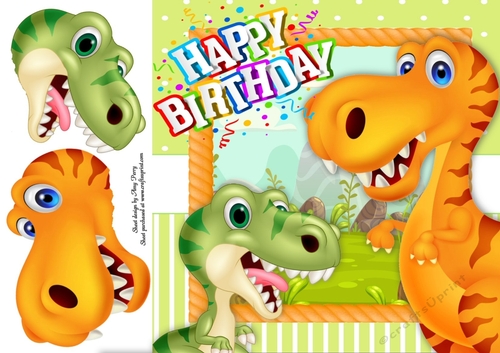 Dinosaur Birthday Party 3  8x8