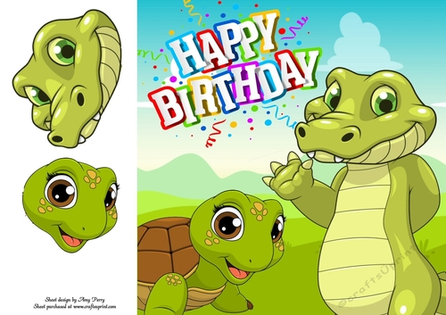Jungle Animal Party 1 8x8