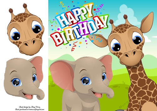 Jungle Animal Party 3 8x8