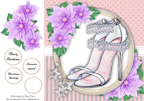 Beautiful Lilac Bling Shoes 8x8