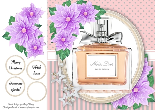 Beautiful Bottle Of Perfume 8x8