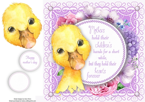 Mothers hold their childrens hand .... Duck 8x8