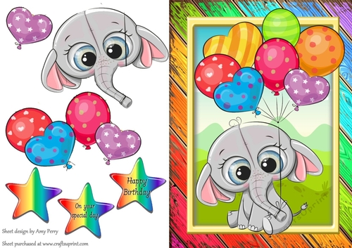 Special Delivery Grey Elephant A5