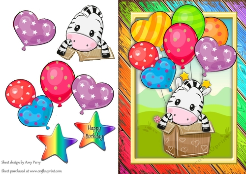 Special Delivery Zebra A5