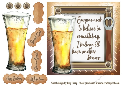 Vintage Beer Humour 3 7x7