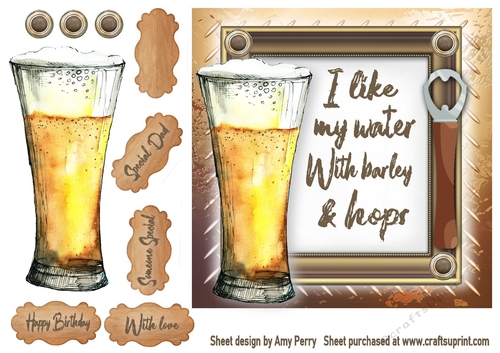 Vintage Beer Humour 4 7x7