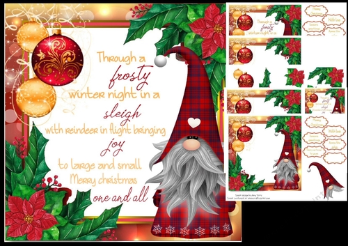 Gorgeous Festive Gnome 2 7x7 mini Kit