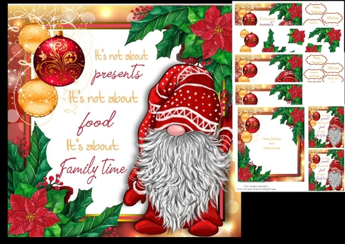 Gorgeous Festive Gnome 3 7x7 mini Kit