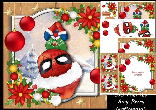 Festive Superhero 6 8x8 Mini Kit