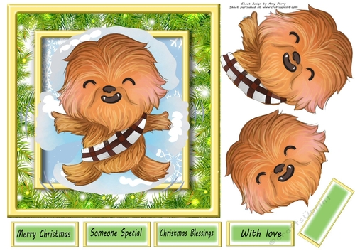 Festive Star Wars Character 2 7x7