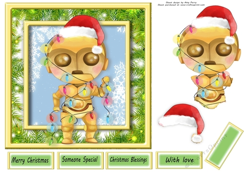 Festive Star Wars Character 5 7x7