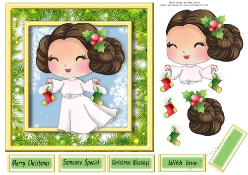 Festive Star Wars Character 6 7x7