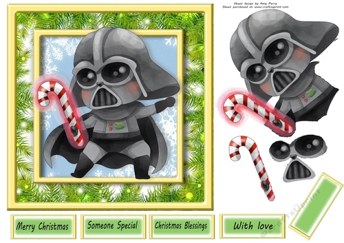 Festive Star Wars Character 8 7x7