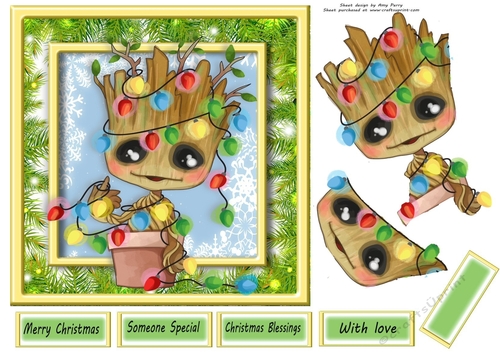 Festive Marvel Character 3 7x7