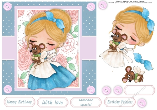 Princess With Mouse 7x7