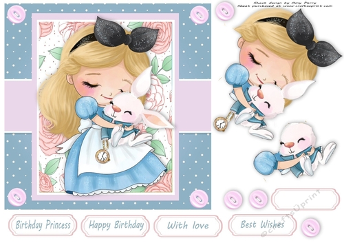 Princess With Rabbit 7x7