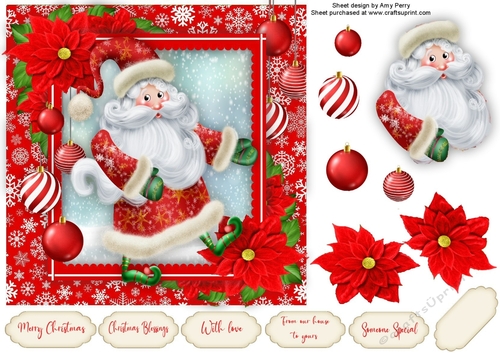 Cute Father Christmas 7x7