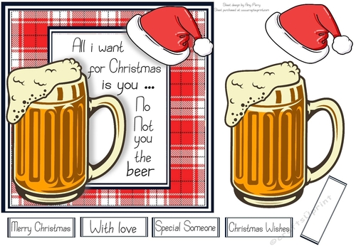All i want for Christmas is you ....... Beer 3 7x7