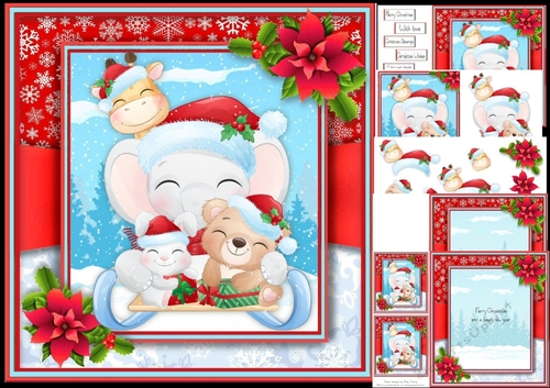 Elephant & Friends Sledging 8x8 Mini Kit