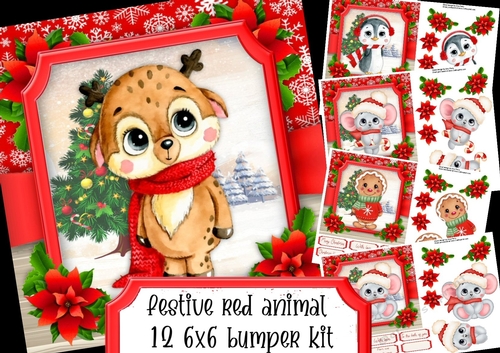 Festive Red Animal Bumper Kit 