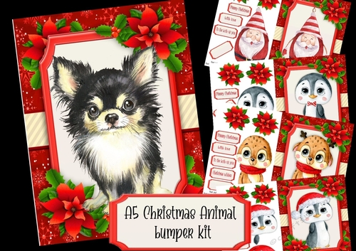 A5 Christmas Animal Bumper Kit