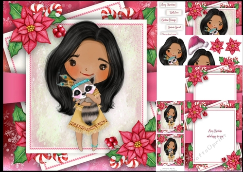Festive Princess Pocahontas 8x8 Mini Kit