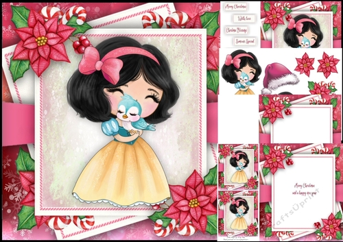 Festive Princess Snow White 8x8 Mini Kit