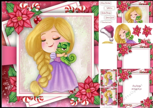 Festive Princess Rapunzel 8x8 Mini Kit