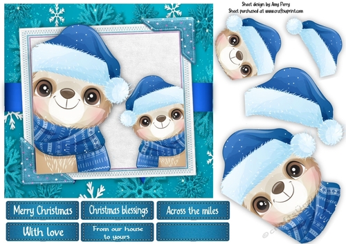 Gorgeous Pair Of Sloths 7x7