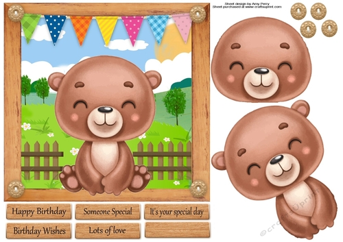 Adorable Cartoon Farm Animals 7x7