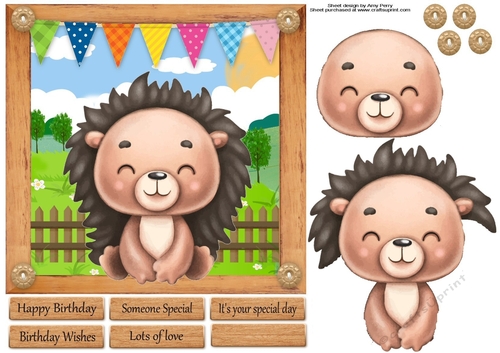 Adorable Cartoon Farm Animals 5 7x7