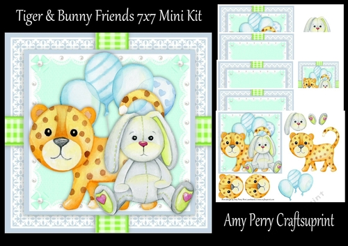 Tiger & Bunny Friends  7x7 Mini Kit