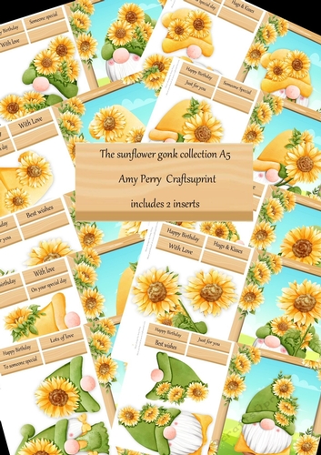 The Sunflower Gonk Collection A5