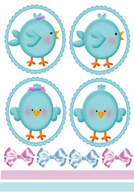 Cute Little Blue Birds