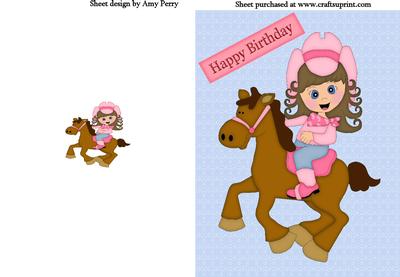 Cow Girl on Horse
