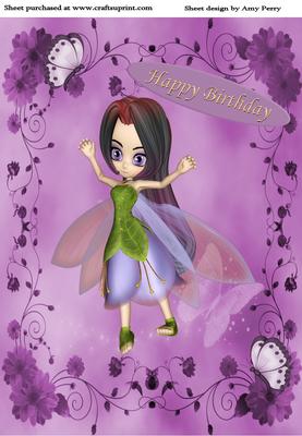Purple A4 Fairy
