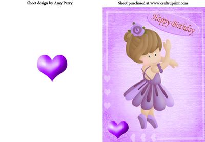 Purple Ballerina Girly