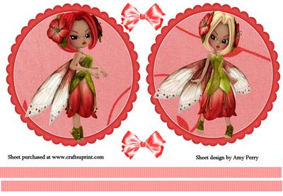 Pretty Red Fairy Toppers