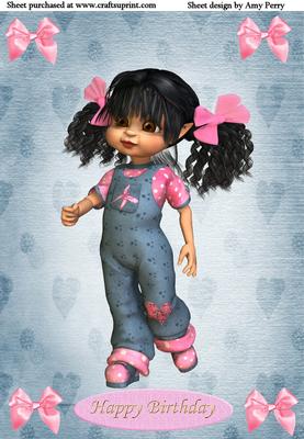 A4 Blue & Pink Kiki Girl