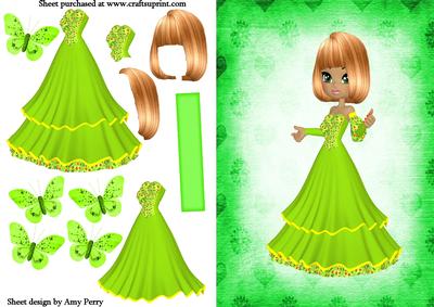 Pretty Lime Green Girl